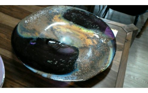 CORBEILLE A FRUITS CRISTAL VAL ST LAMBERT