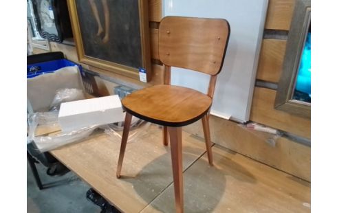 CHAISE PIEDS BOIS CUIVRE