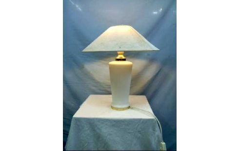 TISCHLAMPE 2-LEUCHTEN MURANO WEIß