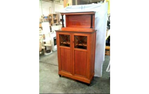 SCHRANK VERTIKO HOLZ DUNKEL 2-T. 6-EBEN.