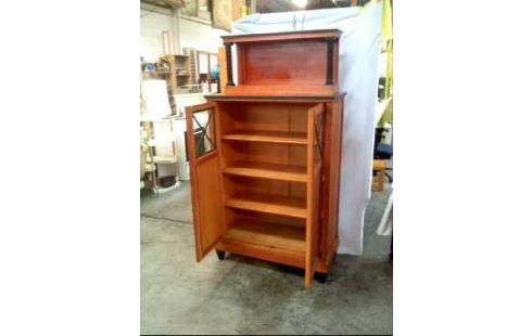 SCHRANK VERTIKO HOLZ DUNKEL 2-T. 6-EBEN.