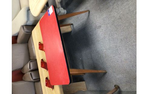 TABLE BASSE VINTAGE FORMICA ROUGE