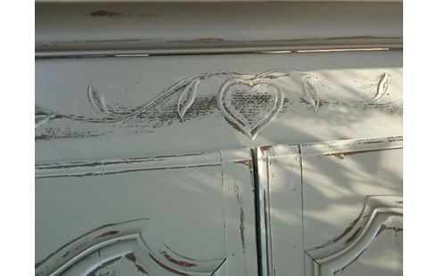 ARMOIRE 19 EME PATINÉE VERTE