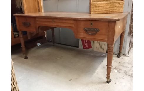 BUREAU CHENE 2 TIROIRS