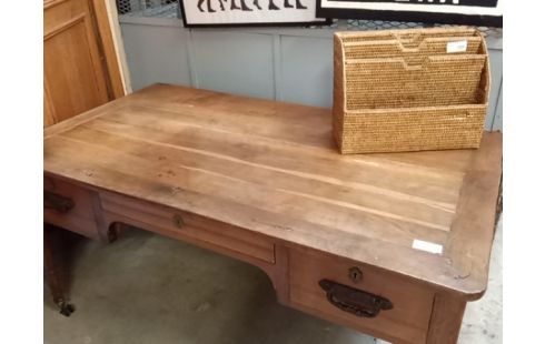 BUREAU CHENE 2 TIROIRS