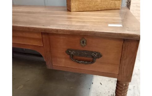 BUREAU CHENE 2 TIROIRS