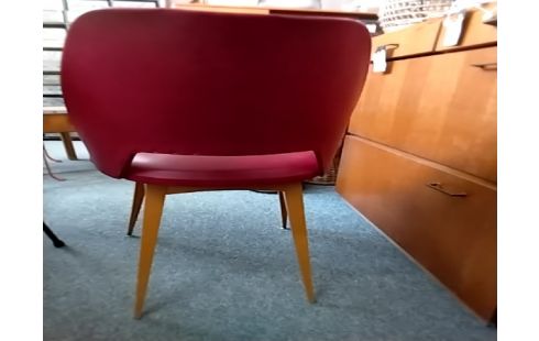 CHAISE PVC ROUGE VINTAGE