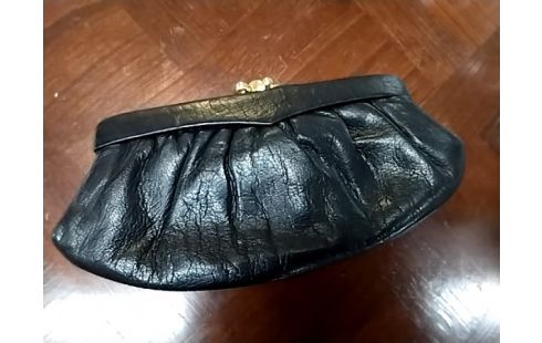 PORTE MONNAIE CUIR NOIR