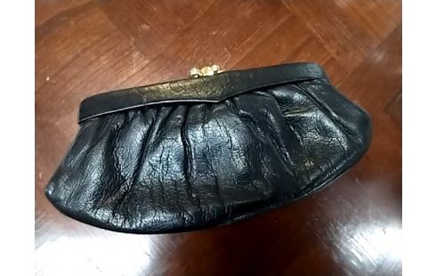 PORTE MONNAIE CUIR NOIR