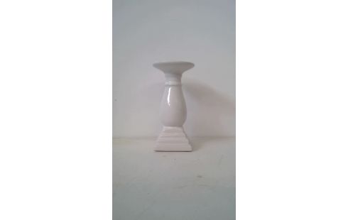 VAASJE 1 BLOEM  KERAMIEK WIT