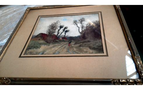 AQUARELL, , LANDSCHAFT GEWIDMET