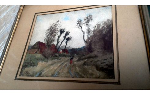 AQUARELL, , LANDSCHAFT GEWIDMET