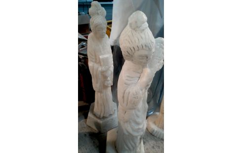 ESTATUA MUJER ALABASTRO ORIENTAL LA UNIDAD