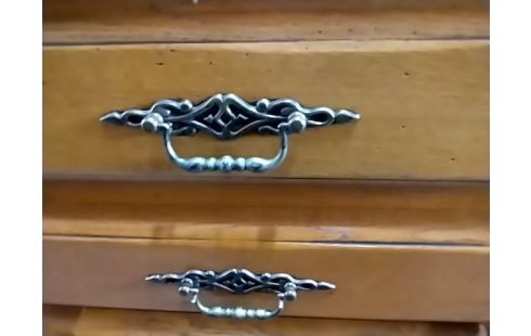 BAHUT BAS RUSTIQUE 4 PORTES CHENE CLAIR