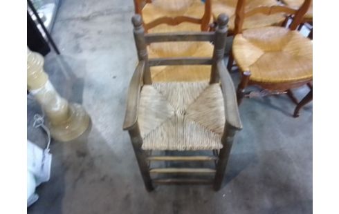 CHAISE HAUTE BOIS PAILLEE