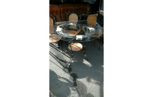 MESA HIERRO FORJA VASO, , SILLA