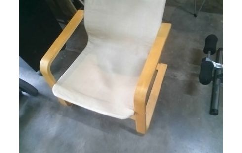 FAUTEUIL BOIS TISSU