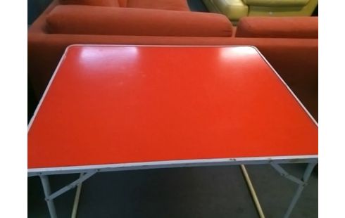 TABLE PLIANTE ROUGE 83X65