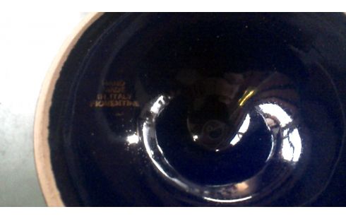 JARRÓN CON TAPA ITALIANO AZUL MET OR