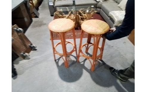TABOURET DE BAR ROTIN