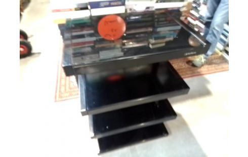 MEUBLE METAL ET VERRE NOIR 4N