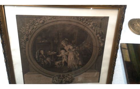 GRABADO, , MARCO DORADO