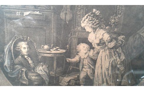 GRABADO, , MARCO DORADO