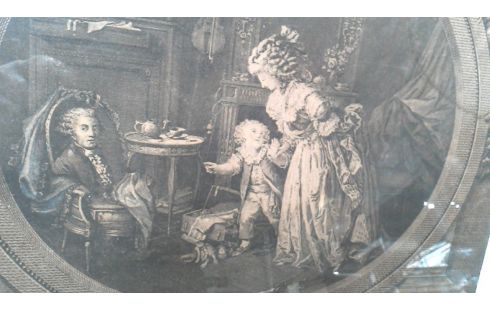 GRABADO, , MARCO DORADO