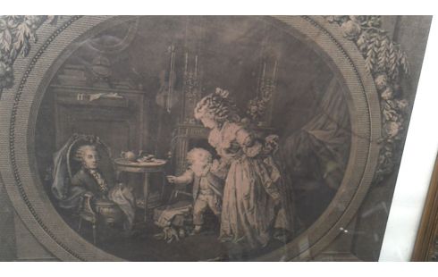 GRABADO, , MARCO DORADO