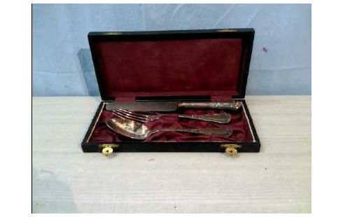 BESTECKSET 3-TLG. SCHATULLE SILBERRF.