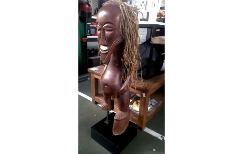 BEELD CONGO HOUT SNIJWERK SONGYE FETISH