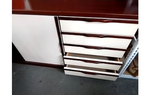 MEUBLE TV Bahut bas style scandinave L220 5t 2 p