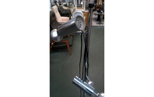 LAMP STAAND CHROOM VINTAGE 3 LAMPEN