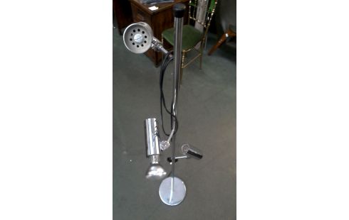 LAMP STAAND CHROOM VINTAGE 3 LAMPEN