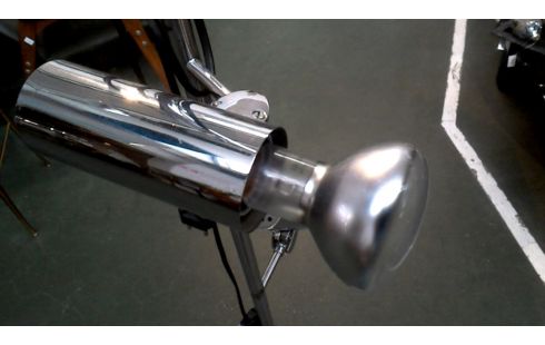 LAMP STAAND CHROOM VINTAGE 3 LAMPEN