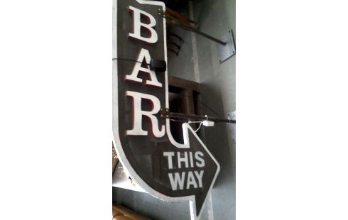 DECO-OBJECT RECLAMEBORD BAR