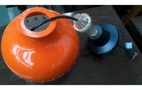 LÁMPARA DE TECHO AÑADA NARANJA SIN AZOGUE PVC