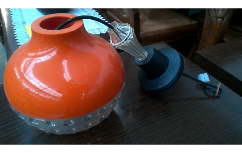 LÁMPARA DE TECHO AÑADA NARANJA SIN AZOGUE PVC