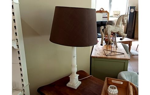 LAMPE PIED albatre