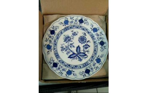 KAFFEESERVICE <TCHIBO> 21-TEILIG BLAU WEISS