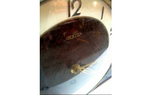 TISCHUHR <HAID> HOLZ DUNKEL <KAMINUHR>