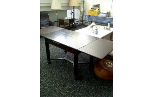 ESSTISCH HOLZ AUSZIEHBAR DUNKEL