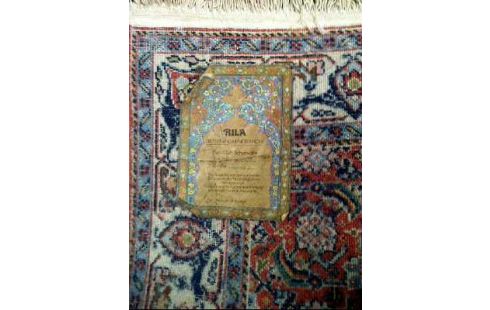 TEPPICH BLAU ORANGE ORIENTALISCH <RILA>