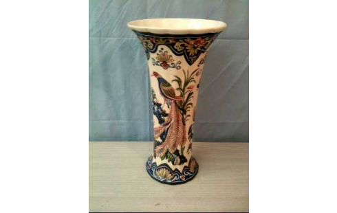 TROMPETENVASE FLORAL <VIEUX RHODES BOCH>