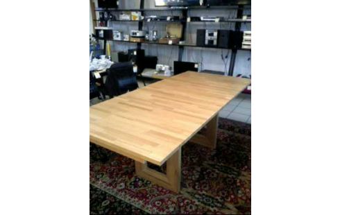 TISCH HOLZ BUCHE HELL 2-BEINE AUSKL.BAR