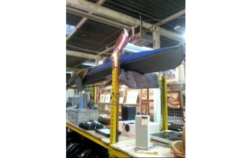 FALTBOOT BLAU/GRAU MIT TASCHE + 4 PADDEL