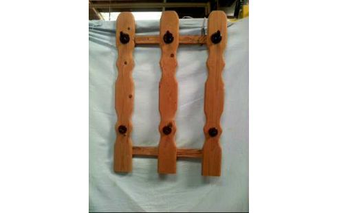 GARDEROBE HOLZ KIEFER 6-HAKEN