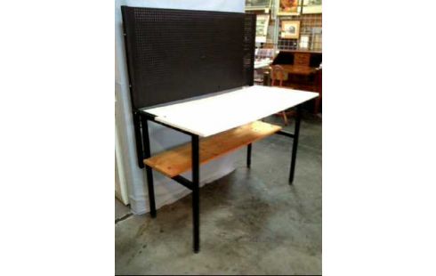 WERKBANK 2 EBENEN METALL MIT LOCHWAND