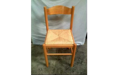 STUHL HOLZ KIEFER SITZ RATTAN