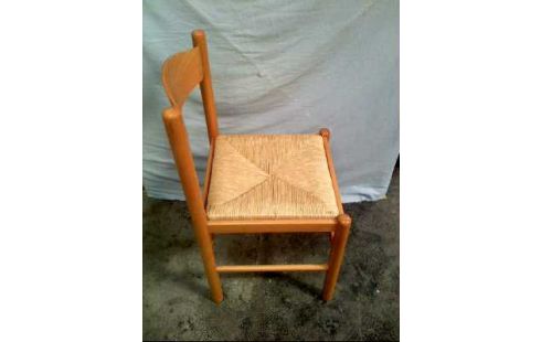 STUHL HOLZ KIEFER SITZ RATTAN